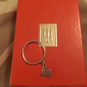 James Avery Silver Texas Charm Ring on Band